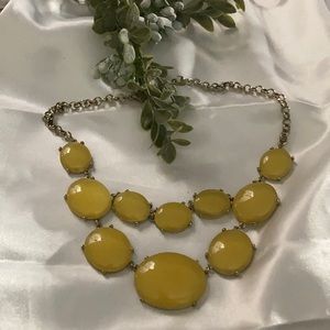 Chunky Yellow stone necklace